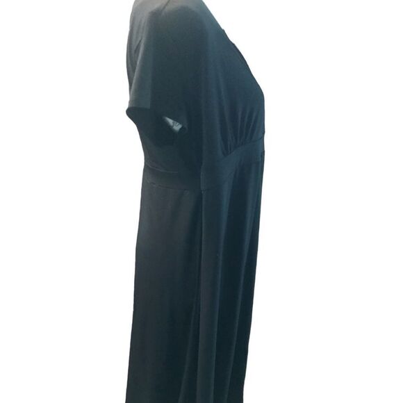 Duo Maternity Dress Size Medium Black Short Sleeve - Picture 4 of 10